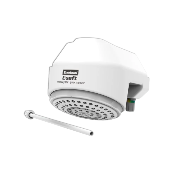 Chuveiro E-Soft Eletrônico Enerbras Branco 127v