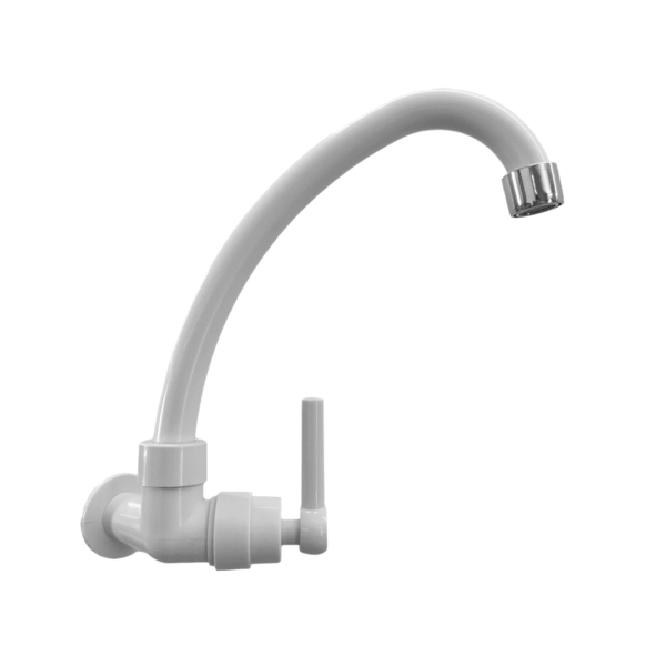 Torneira Good Cozinha Par Slim Abs 1/4"Vol Branca Gd-1010b