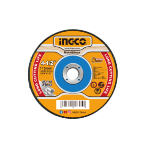 Discos De Corte Para Metal 4.1/2” (115x1,0x22,2mm) C/100 Peças Ingco MCD10115100
