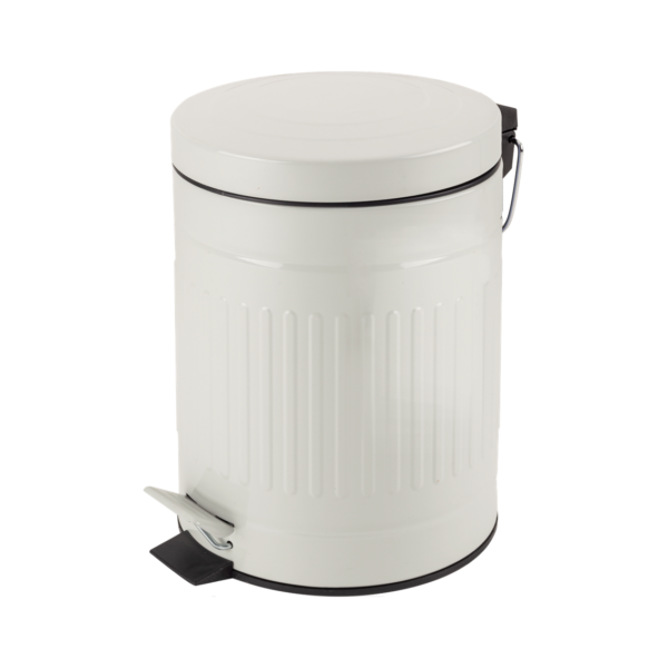 Lixeira Good Aço Inox Vintage C/Pedal 5l Ivory