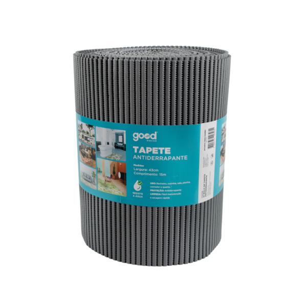 Tapete Emborrachado Cinza Chumbo GD-773 Good