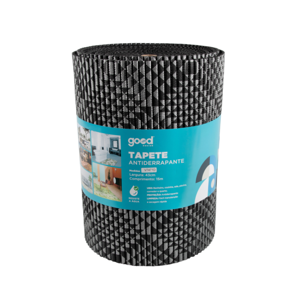 Tapete Emborrachado Clássico Cinza GD-779 Good