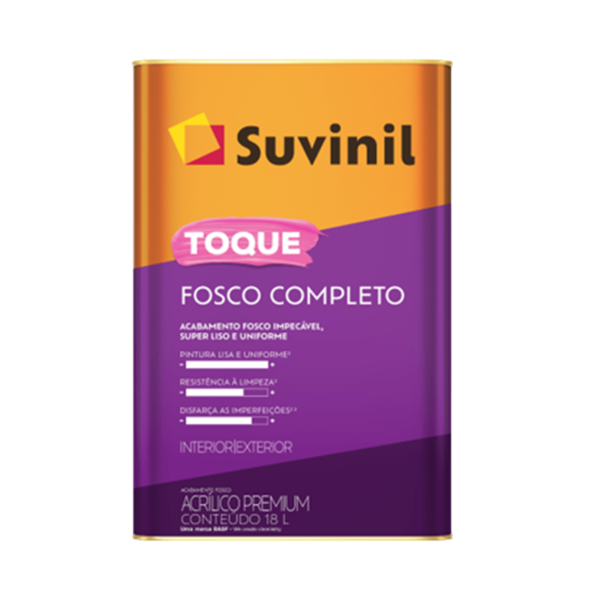 Tinta Acrílica Suvinil Toque Fosco Completo 18l