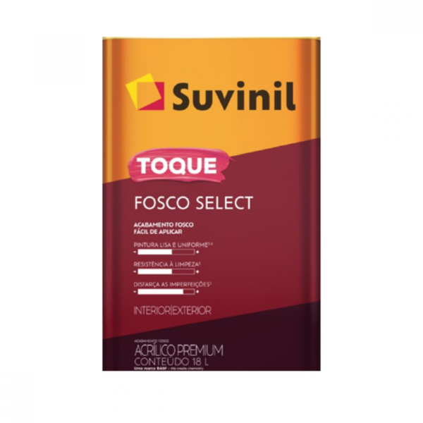 Tinta Acrílica Suvinil Toque Fosco  18l