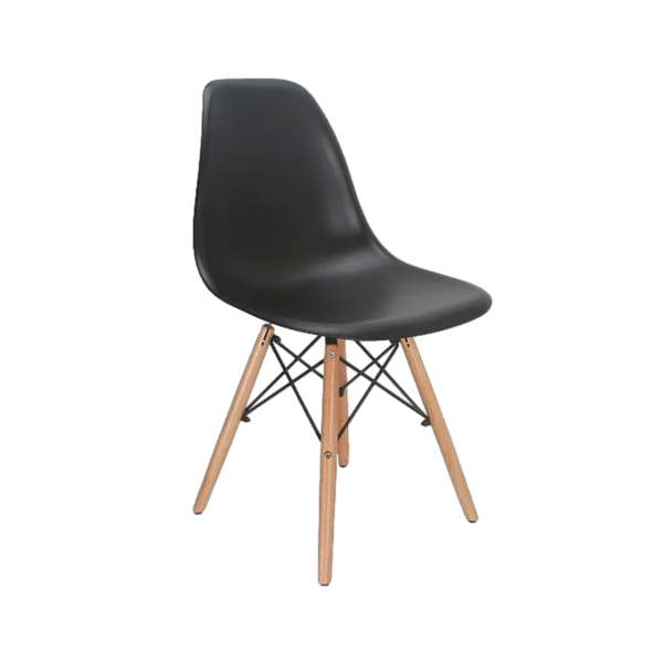 Cadeira Gd Eames Eiffel Preta Pp-638 Good Design