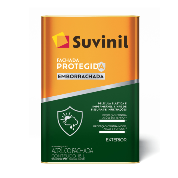 Tinta Acrílica Emborrachada Fachada Suvinil 18l