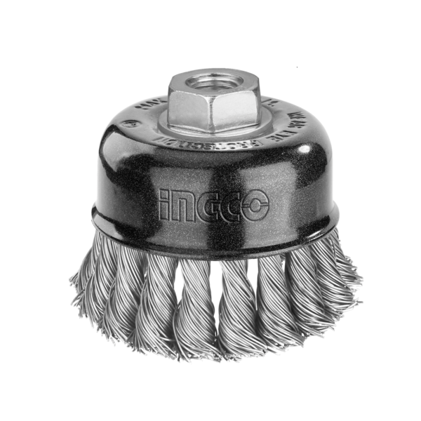Escova De Aço Tipo Copo Torcida 4" M14 Ingco WB21005
