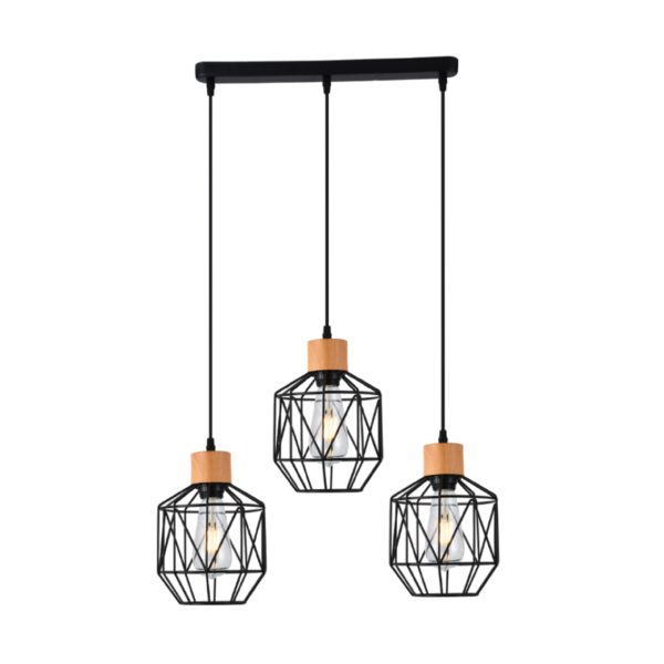 Luminária Pendente Triplo Aramado Persa 18cm Good Iluminação GI-0446-3