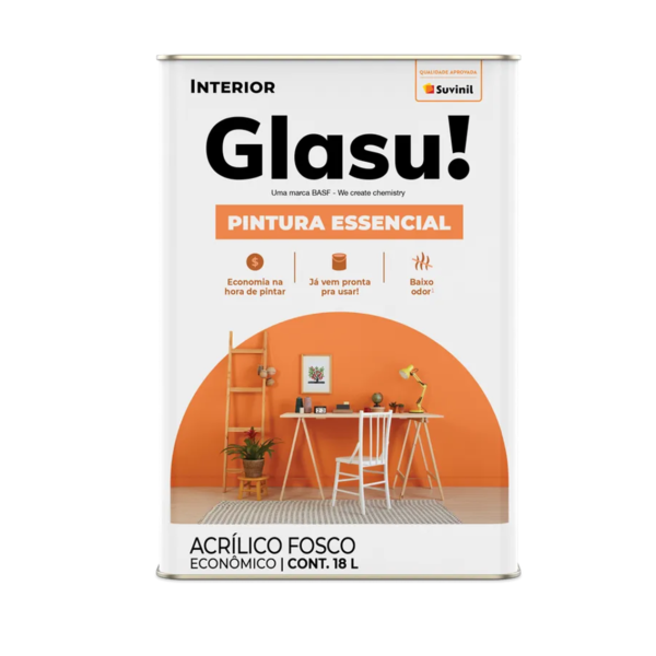 Tinta Acrílica Branco Neve 18 Litros Glasu!