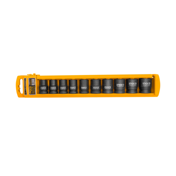 JOGO SOQUETE IMPACTO 1/2" C/10PC INGCO HKISSD12101