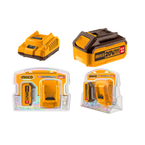 KIT CARREGADOR + BATERIA 4.AH 20V BIVOLT INGCO FBCPK1214-9