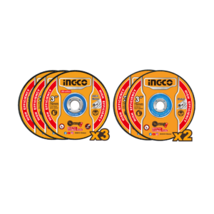 JOGO DE DISCOS DE CORTE E DESBASTE 3” C/5 PC INGCO MCD303768"