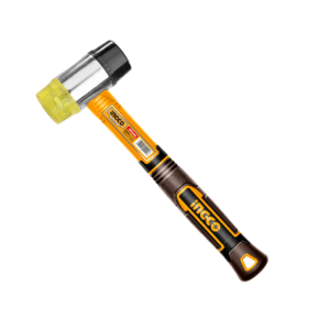 MARTELO DE PLASTICO E BORRACHA CABO DE FIBRA E EMBORRACHADO 40MM INGCO HRUH8940