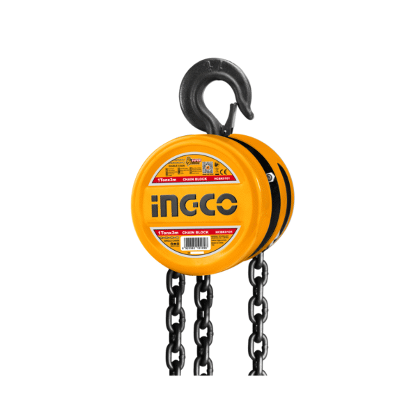 TALHA MANUAL DE CORRENTE 1 TON 3M ELEVACAO INGCO HCBK0101