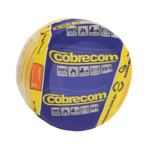 FIO FLEXIVEL 2,50MM ROLO 100MT AMARELO COBRECOM