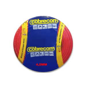 FIO FLEXIVEL 2,50MM ROLO 100MT VERMELHO COBRECOM