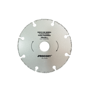 DISCO MADEIRATUGSTÊNIO 110X1X20MM PROCORT