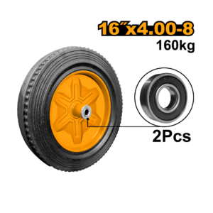 RODA C/ROLAMENTO  E PNEU MACICO CAPAC 160KG 16"X4.00-8 INGCO HHWEL410D