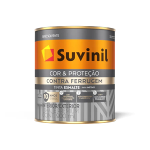 TINTA ESMALTE CONTRA FERRUGEM BRILHANTE PRETO 0.9L SUVINIL