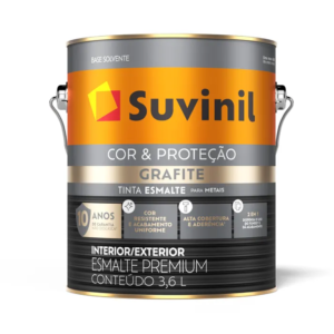 TINTA ESMALTE PREMIUM FOSCO GRAFITE CLARO 3.6L SUVINIL